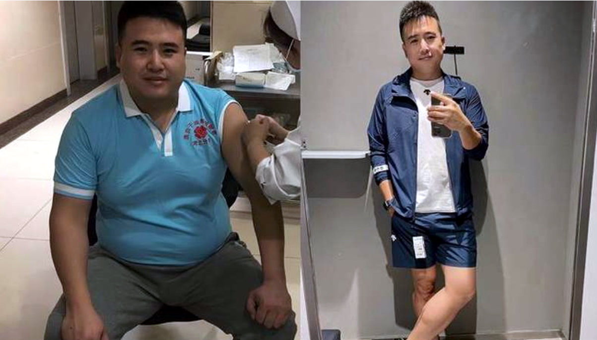 陪儿子减肥儿子没瘦爸爸瘦60斤（245斤的爸爸瘦了60斤）