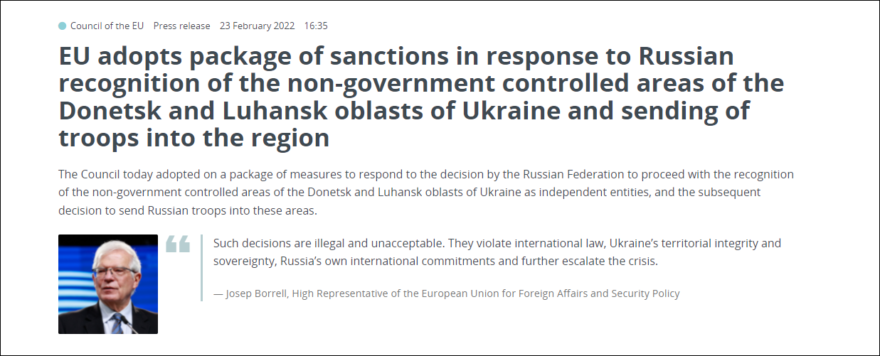 对俄制裁有哪些国家(宣布制裁俄罗斯的国家名单)