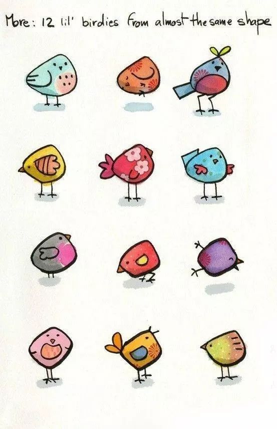 简笔画大全. 可爱 简单 漂亮（简笔画临摹）