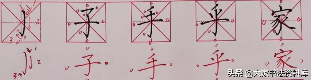 硬笔书法基础入门教程（小学生初学硬笔书法技巧图解）