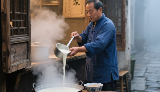 抒情诗歌--豆浆铺早起的白雾